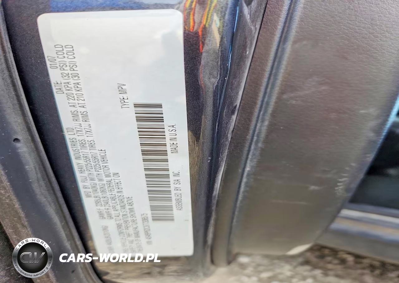 2007 Subaru Outback Outback 2.5I Limited VIN:4S4BP62C377336575 - 13