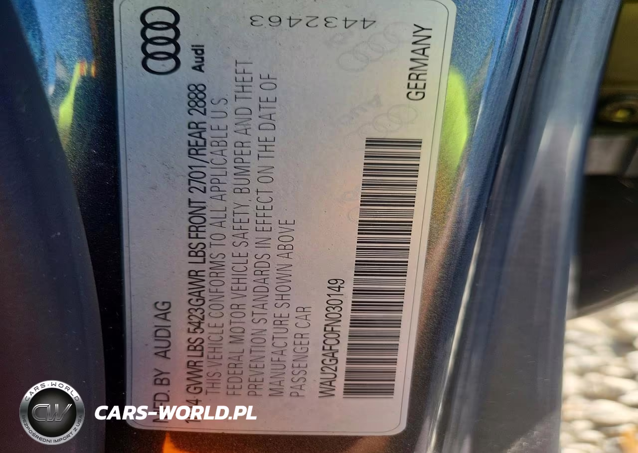 2015 Audi A7 Prestige VIN:WAU2GAFC0FN030149 - 13