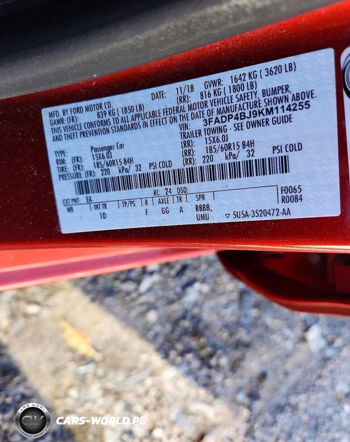 2019 Ford Fiesta Se VIN:3FADP4BJ9KM114255 - 12