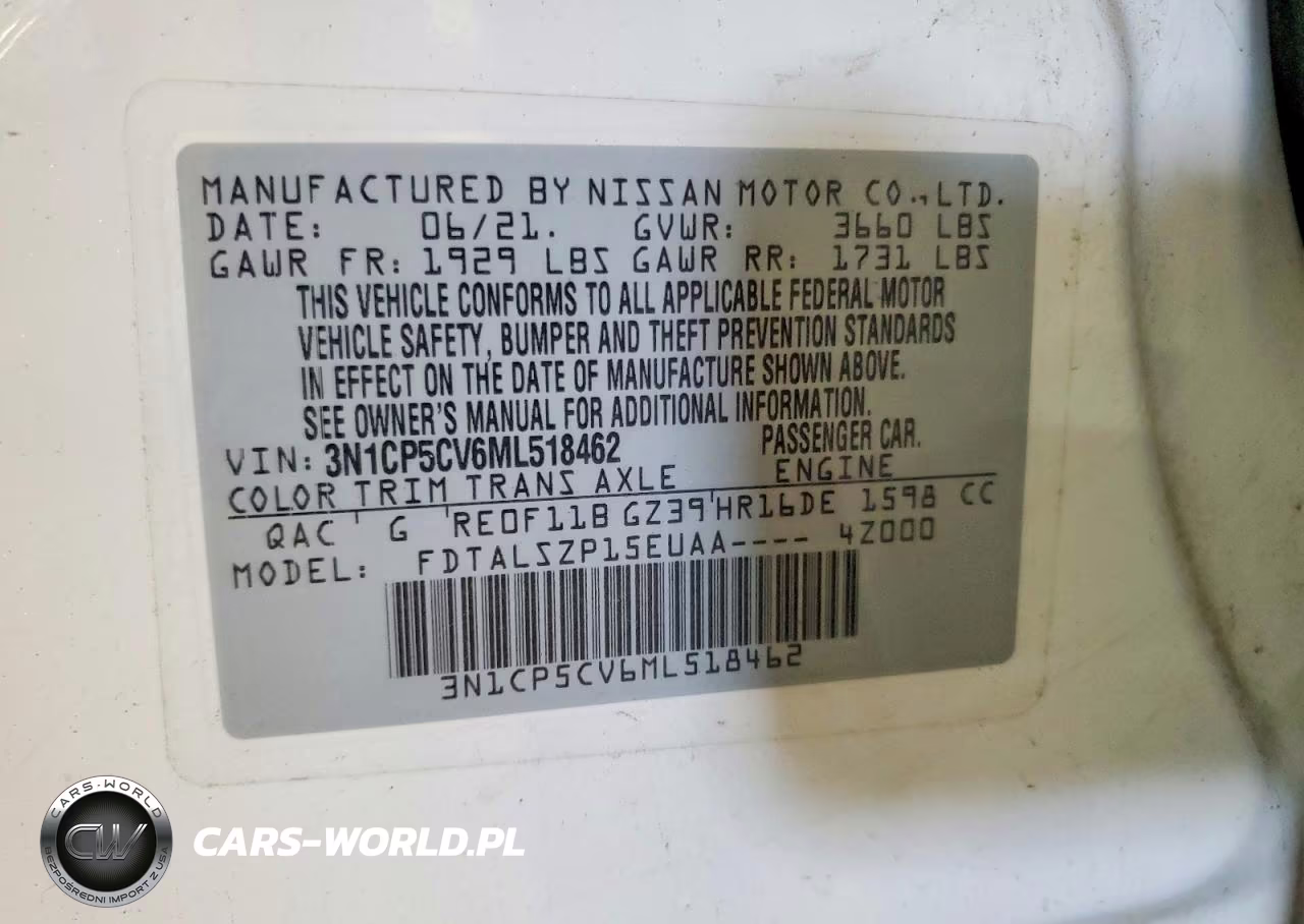 2021 Nissan Kicks Sv VIN:3N1CP5CV6ML518462 - 13