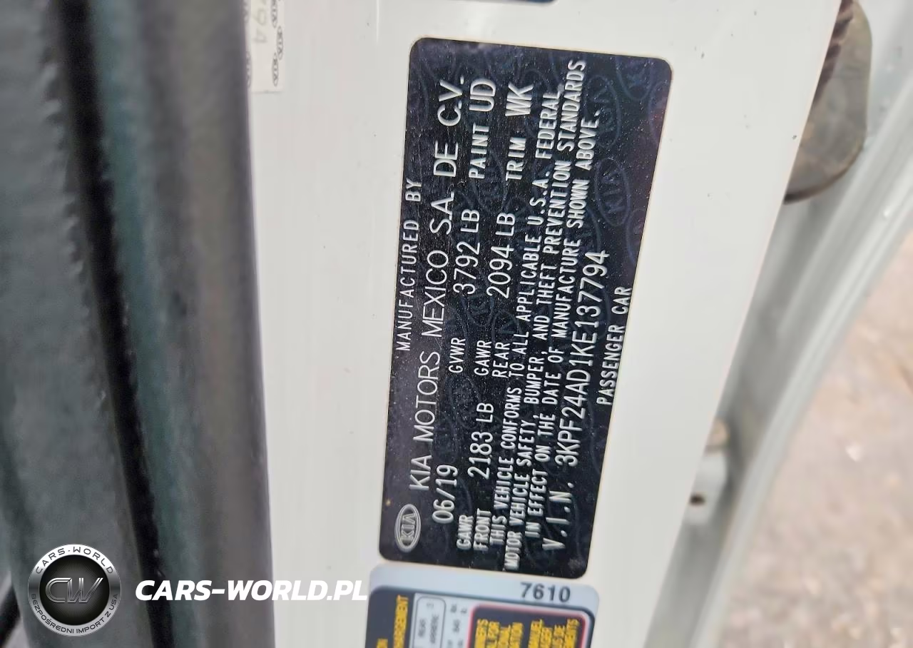 2019 Kia Forte Lxs VIN:3KPF24AD1KE137794 - 13