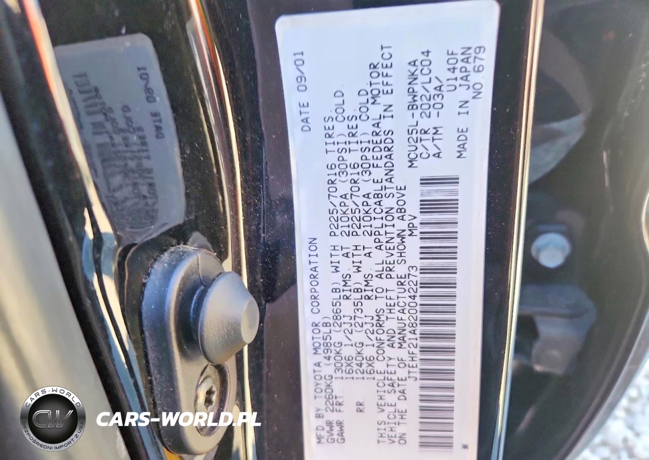 2002 Toyota Highlander Limited VIN:JTEHF21A820042273 - 12