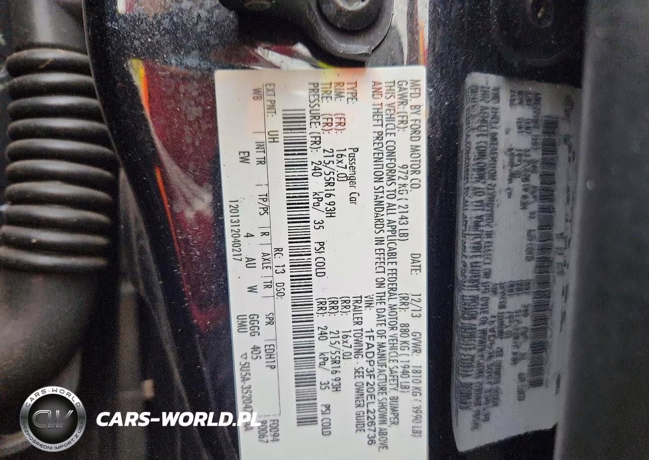 2014 Ford Focus Se VIN:1FADP3F20EL226736 - 12