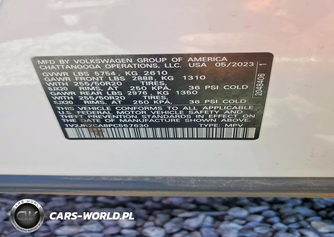 2023 Volkswagen Atlas Se VIN:1V2JR2CA8PC557630 - 13