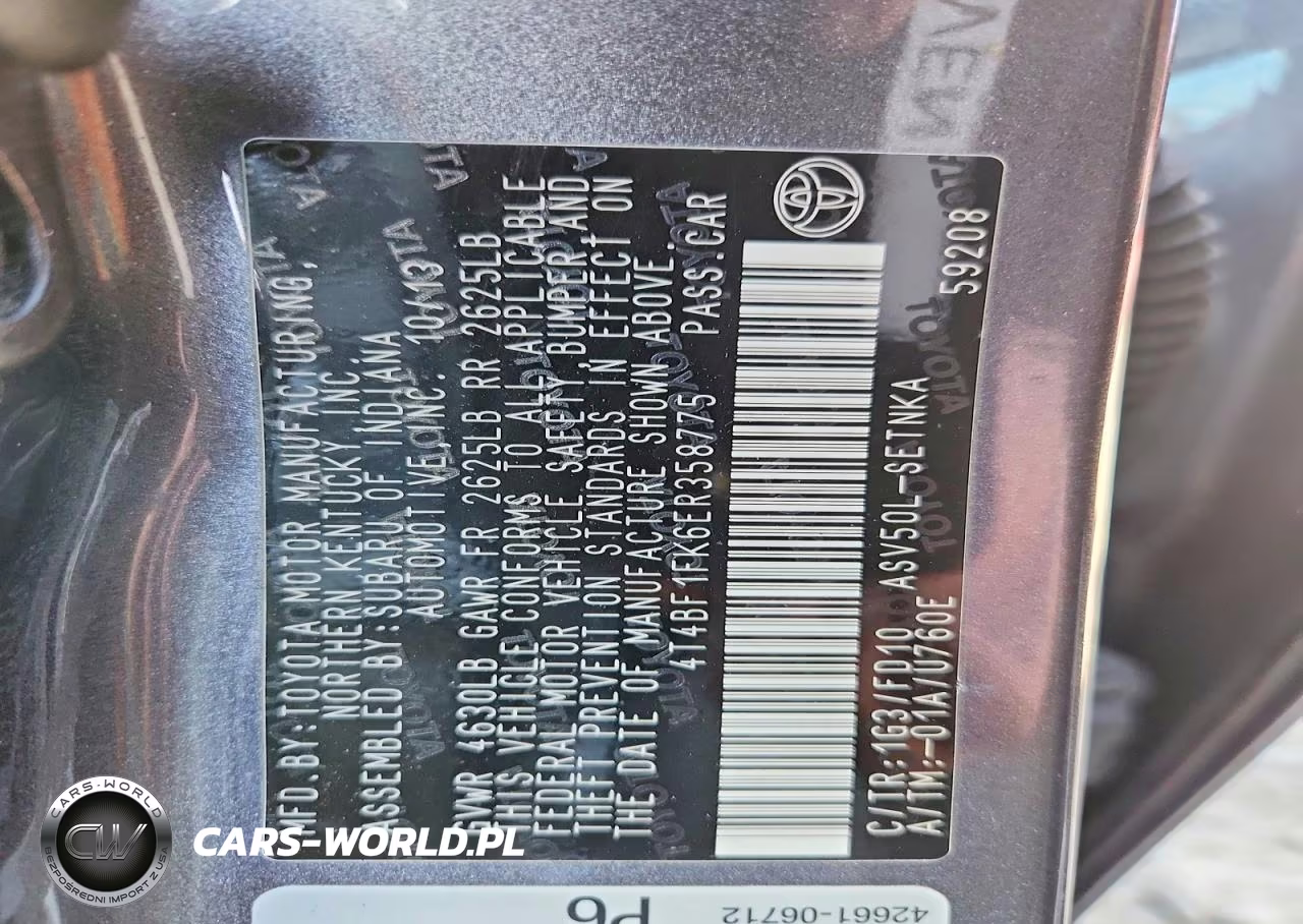 2014 Toyota Camry Le VIN:4T4BF1FK6ER358775 - 13