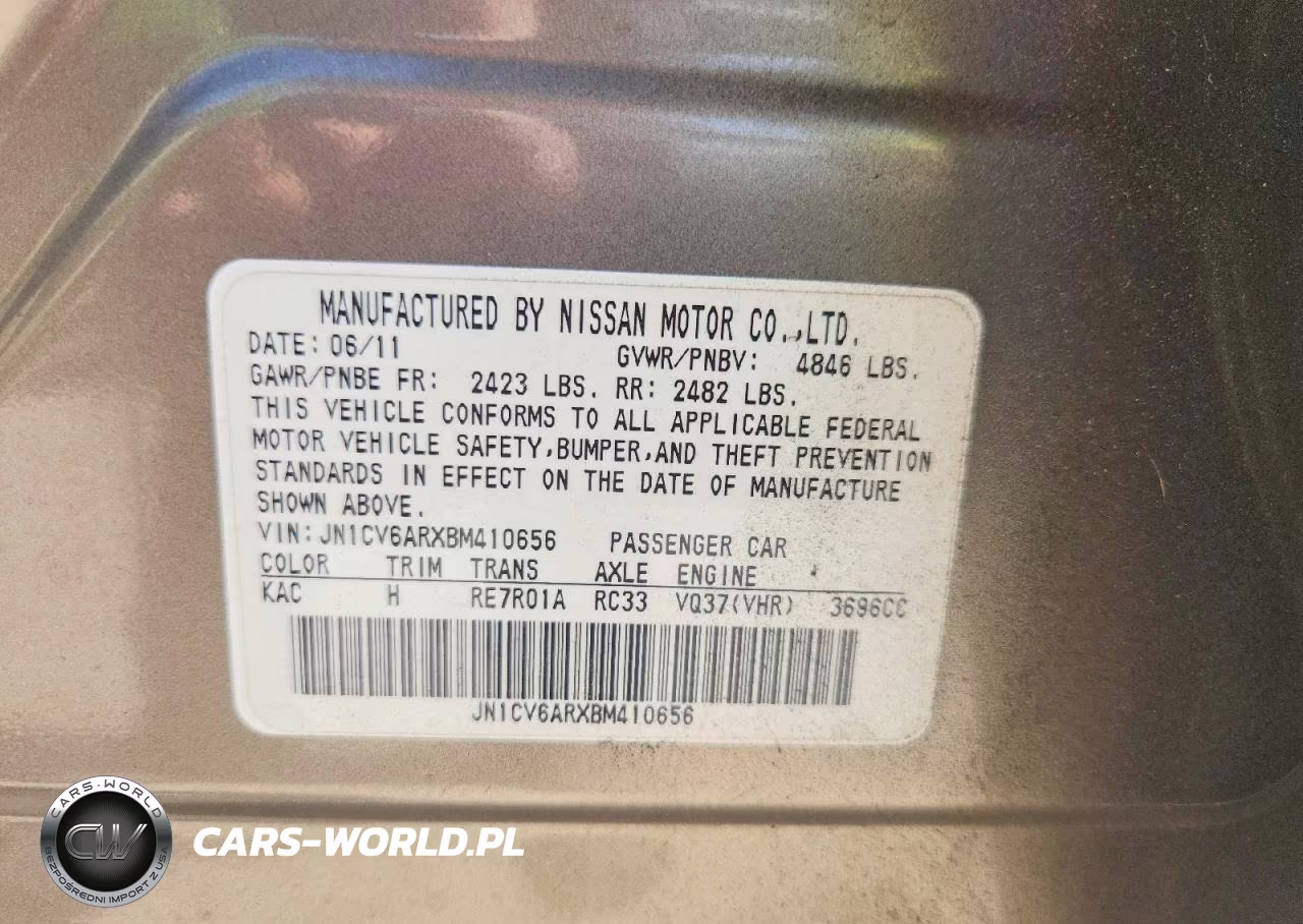 2011 Infiniti G37 Sedan X VIN:JN1CV6ARXBM410656 - 13