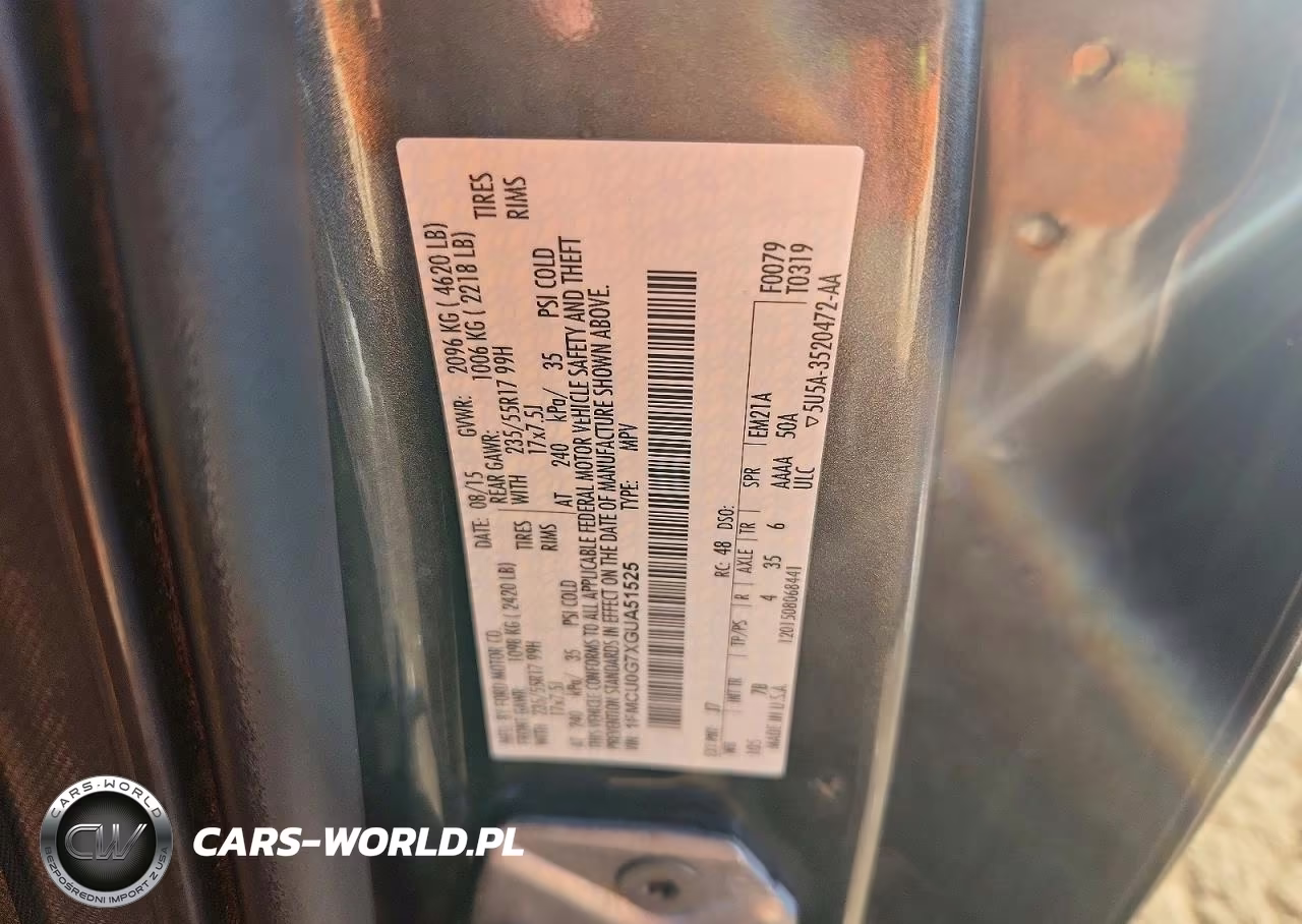 2016 Ford Escape Se VIN:1FMCU0G7XGUA51525 - 14