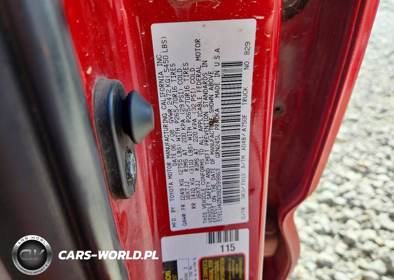2009 Toyota Tacoma V6 VIN:5TELU42N39Z599863 - 12