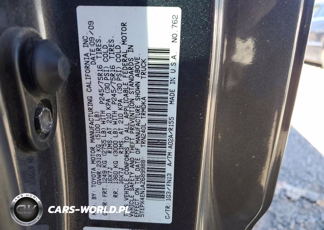 2010 Toyota Tacoma Base VIN:5TEPX4EN1AZ689988 - 12