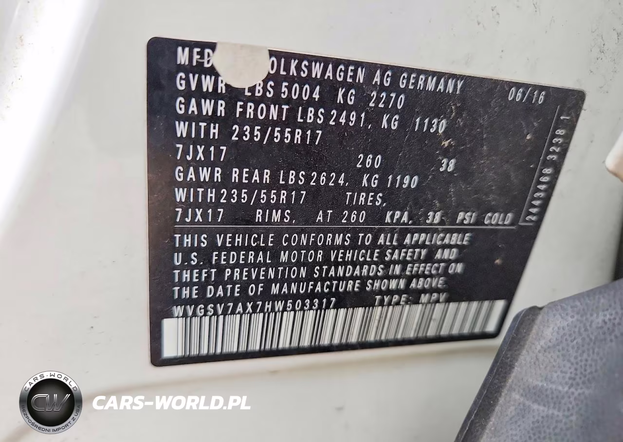 2017 Volkswagen Tiguan Wolfsburg VIN:WVGSV7AX7HW503317 - 12