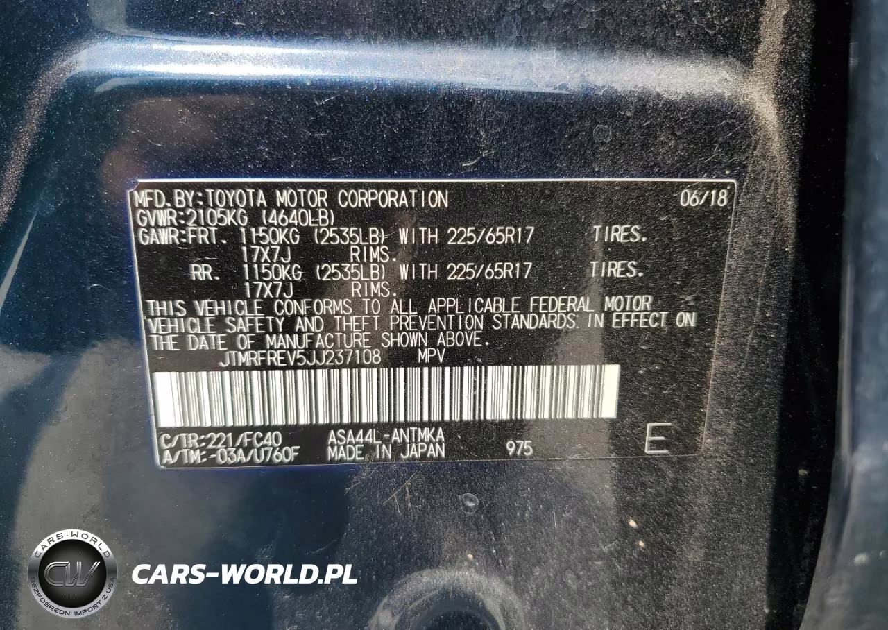 2018 Toyota Rav4 Adventure VIN:JTMRFREV5JJ237108 - 13