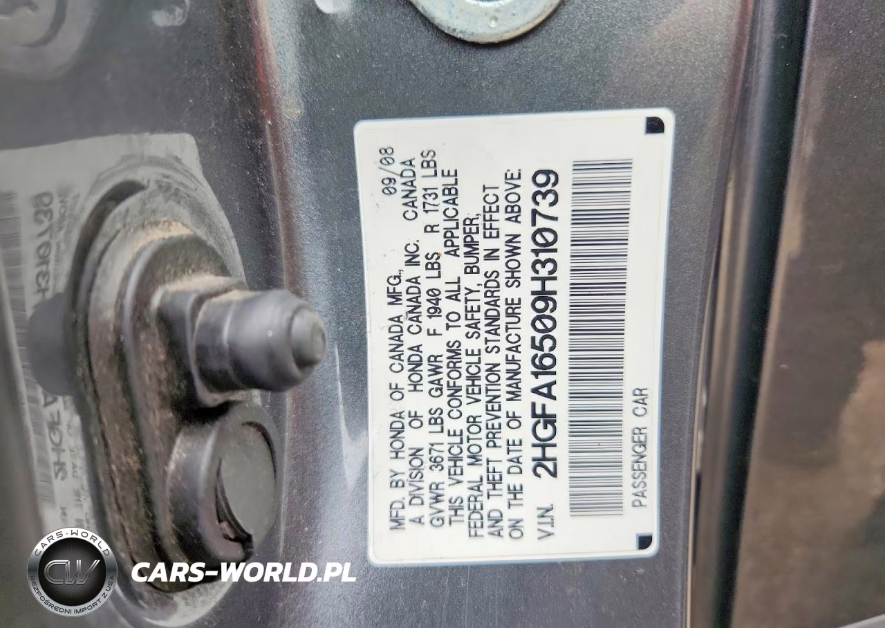 2009 Honda Civic Lx VIN:2HGFA16509H310739 - 12