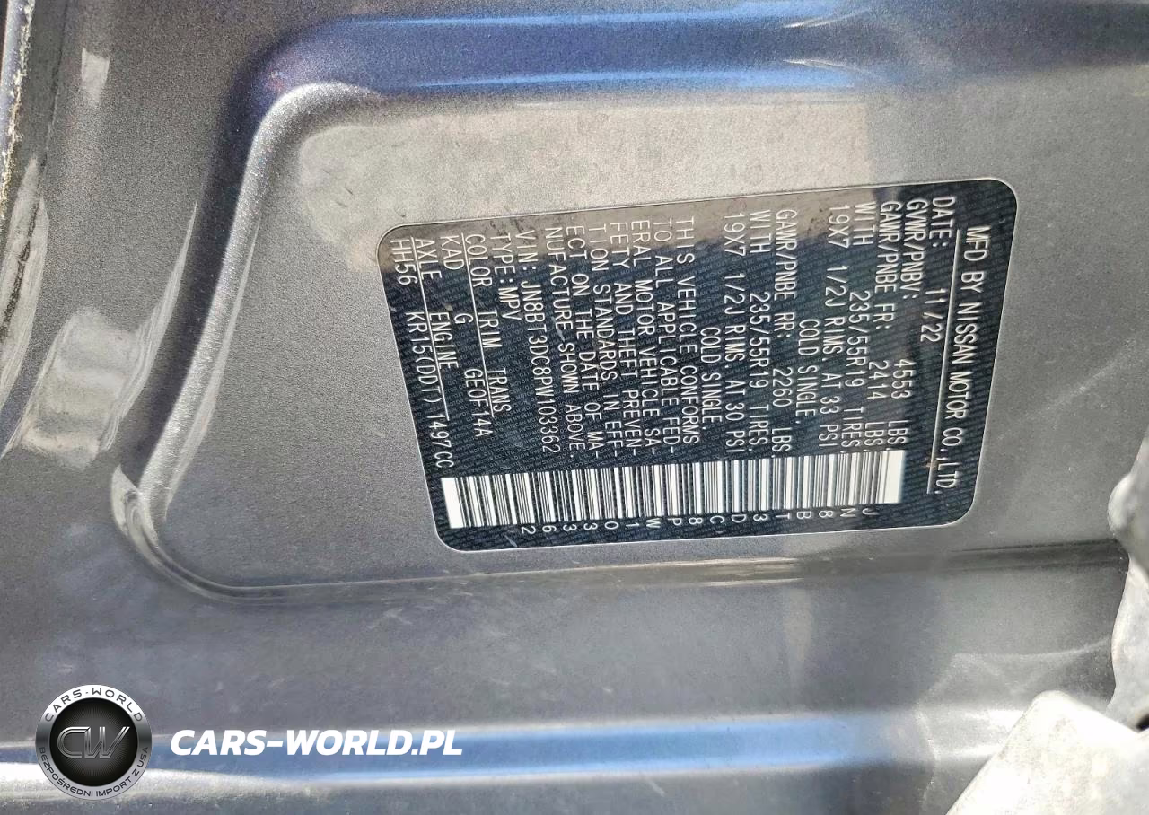 2023 Nissan Rogue Platinum VIN:JN8BT3DC8PW103362 - 13