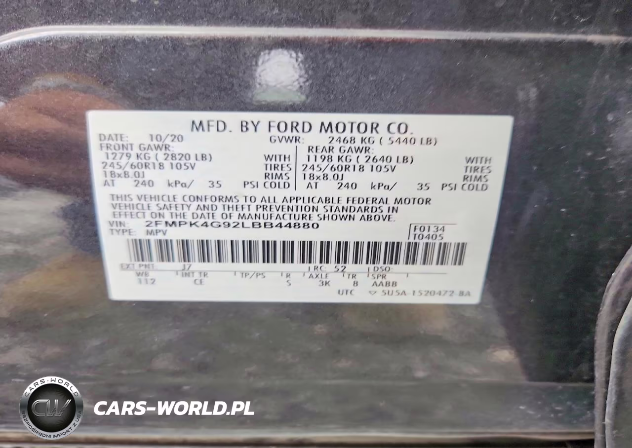2020 Ford Edge Se VIN:2FMPK4G92LBB44880 - 13