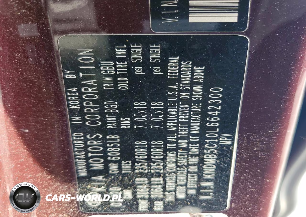 2020 Kia Sedona Ex VIN:KNDMB5C10L6642300 - 13