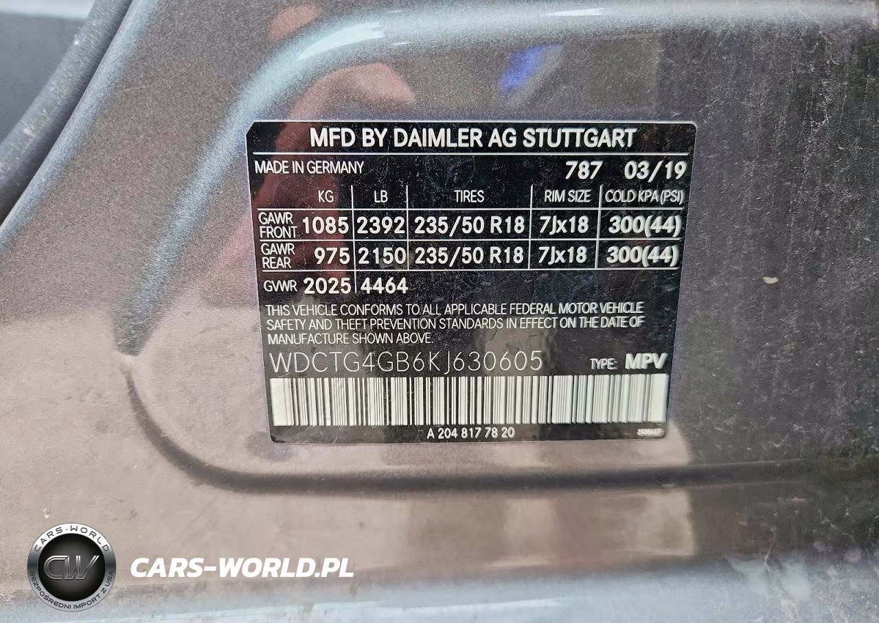 2019 Mercedes-Benz Gla 250 4Matic VIN:WDCTG4GB6KJ630605 - 12