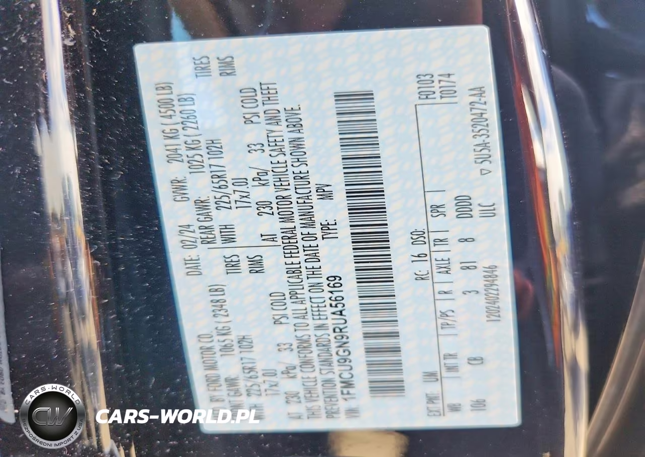 2024 Ford Escape Active VIN:1FMCU9GN9RUA56169 - 12
