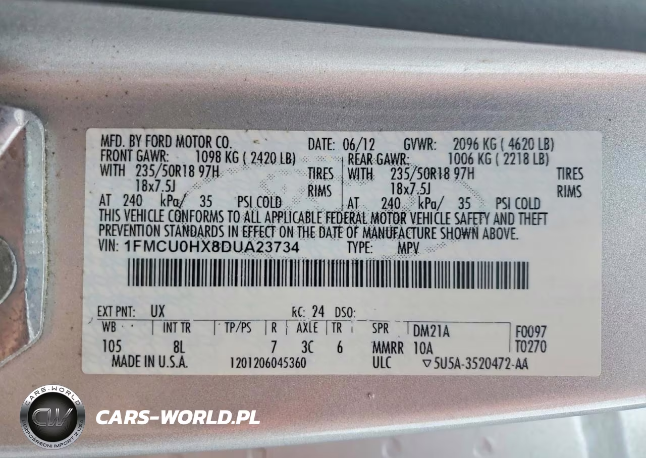2013 Ford Escape Sel VIN:1FMCU0HX8DUA23734 - 13