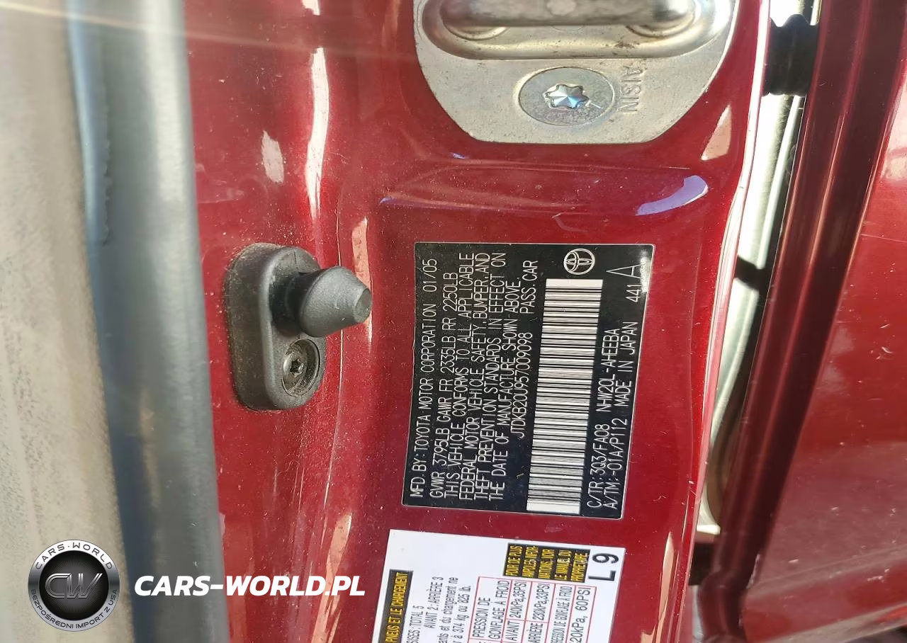 2005 Toyota Prius VIN:JTDKB20U957009098 - 12