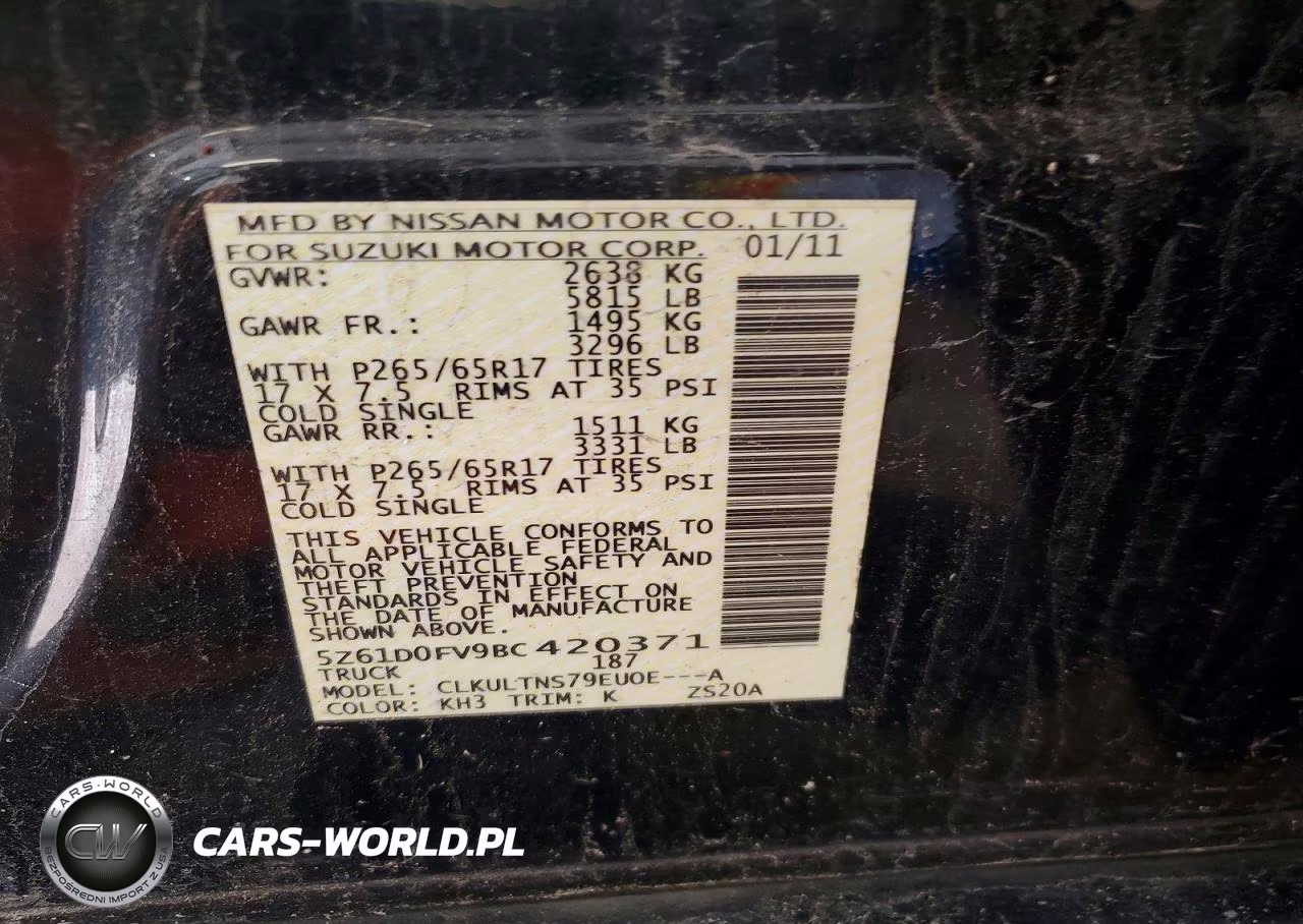 2011 Suzuki Equator Sport VIN:5Z61D0FV9BC420371 - 12