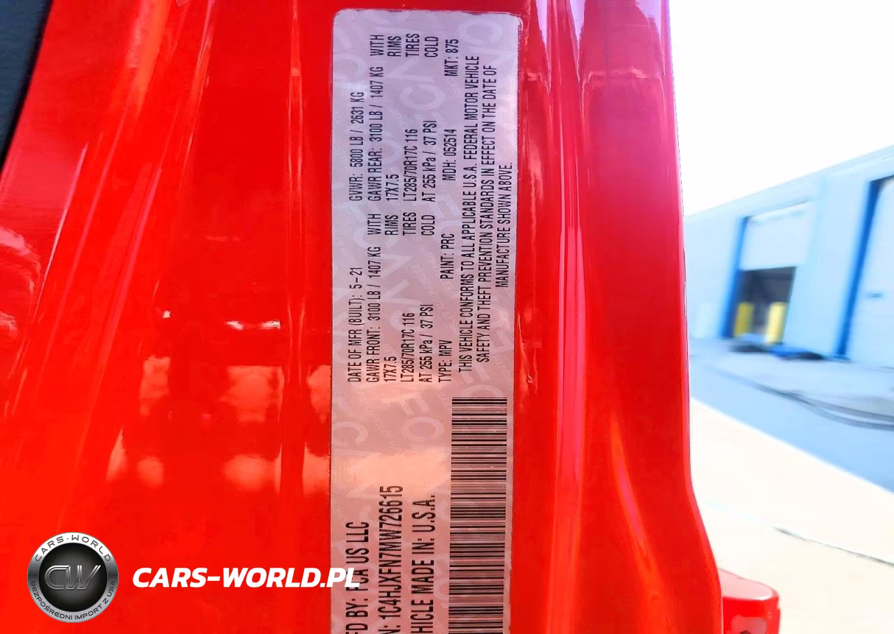 2021 Jeep Wrangler Unlimited Rubicon VIN:1C4HJXFN7MW726615 - 12