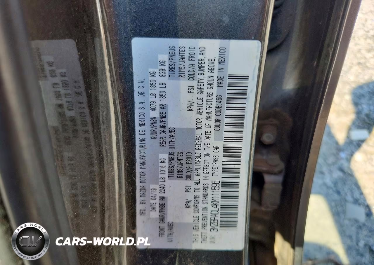 2019 Mazda 3 Preferred VIN:3MZBPADL4KM111596 - 12