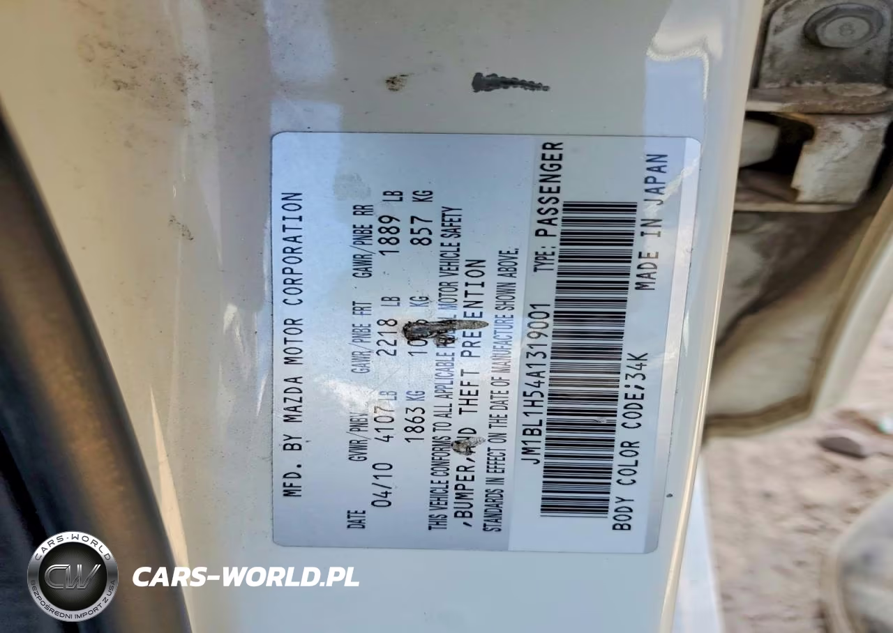 2010 Mazda 3 S VIN:JM1BL1H54A1319001 - 13
