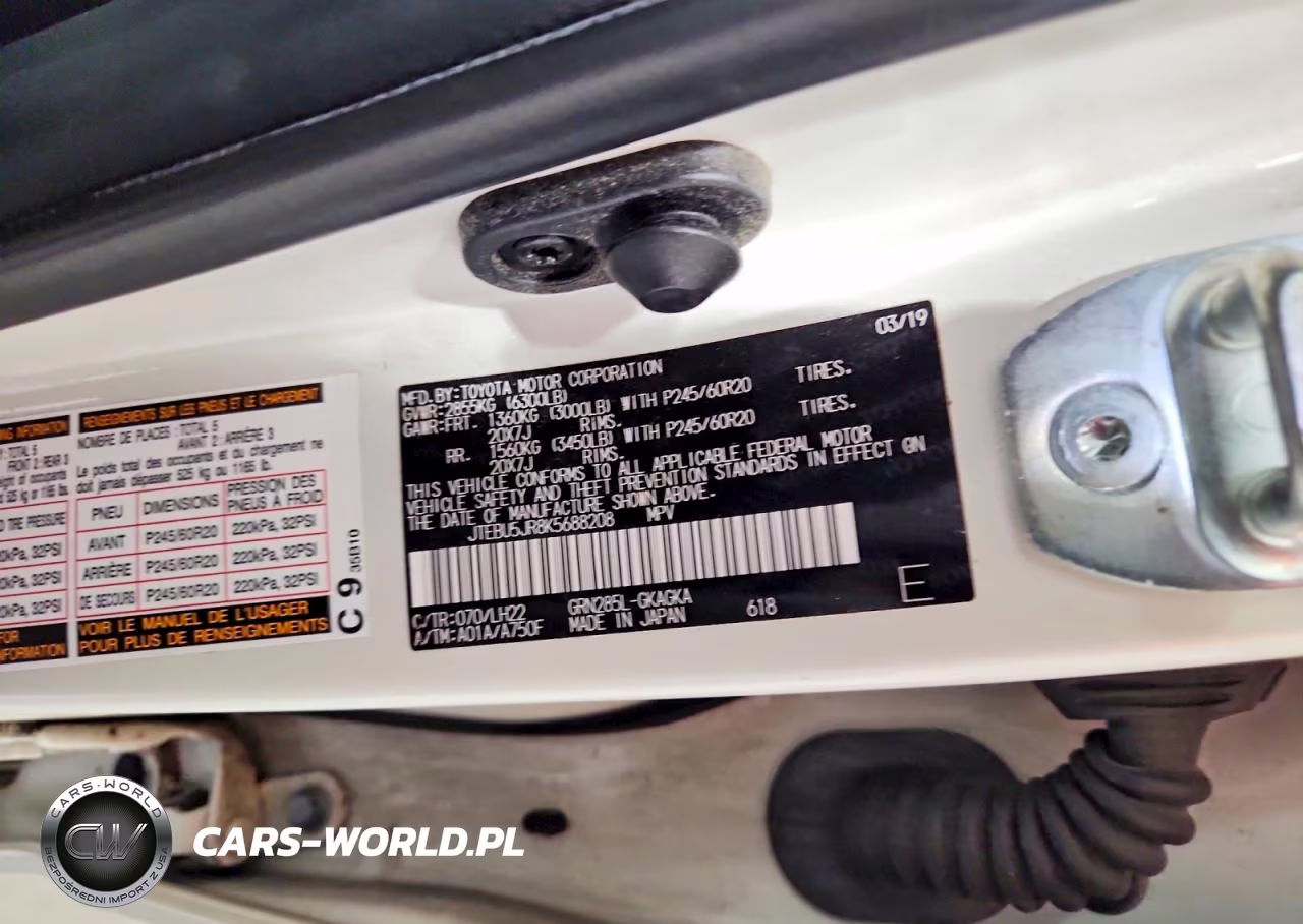 2019 Toyota 4Runner Limited Nightshade VIN:JTEBU5JR8K5688208 - 13