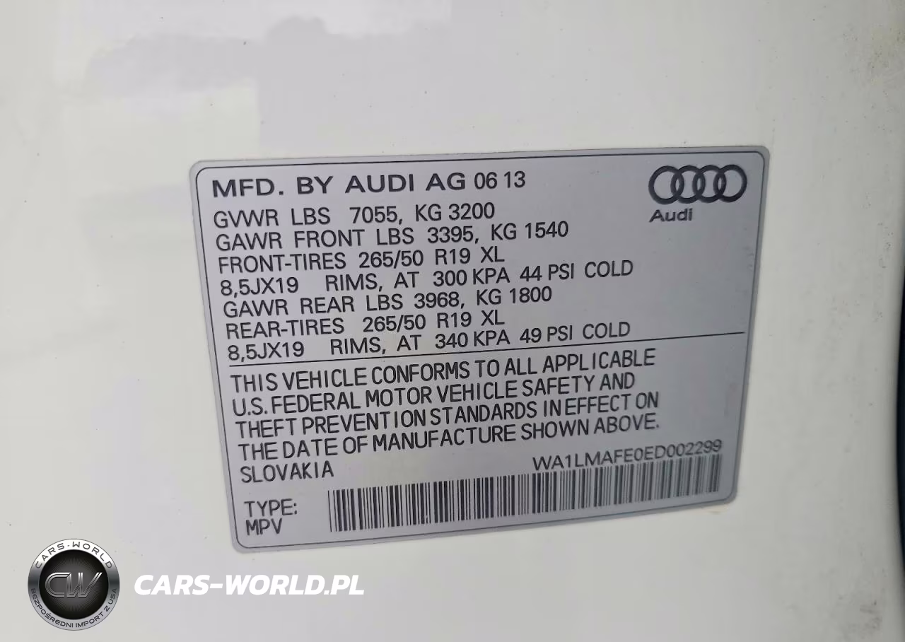 2014 Audi Q7 Premium Plus VIN:WA1LMAFE0ED002299 - 13