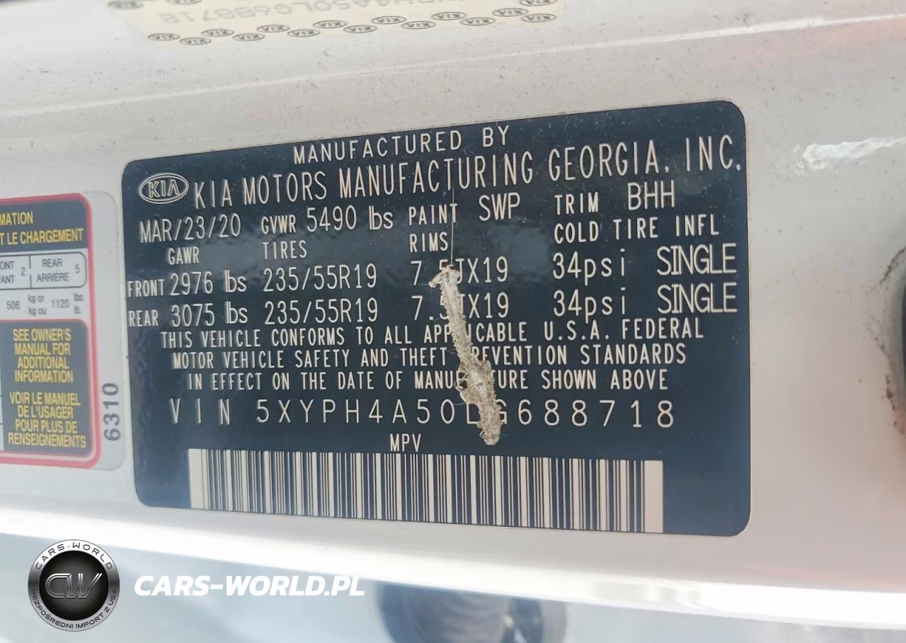 2020 Kia Sorento Ex V6 VIN:5XYPH4A50LG688718 - 13