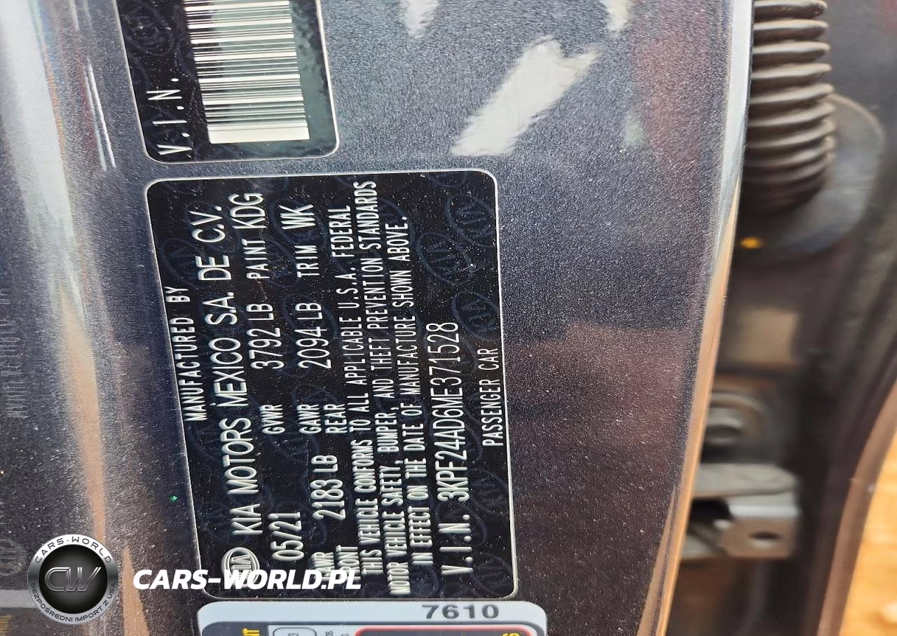 2021 Kia Forte Lxs VIN:3KPF24AD6ME371528 - 12