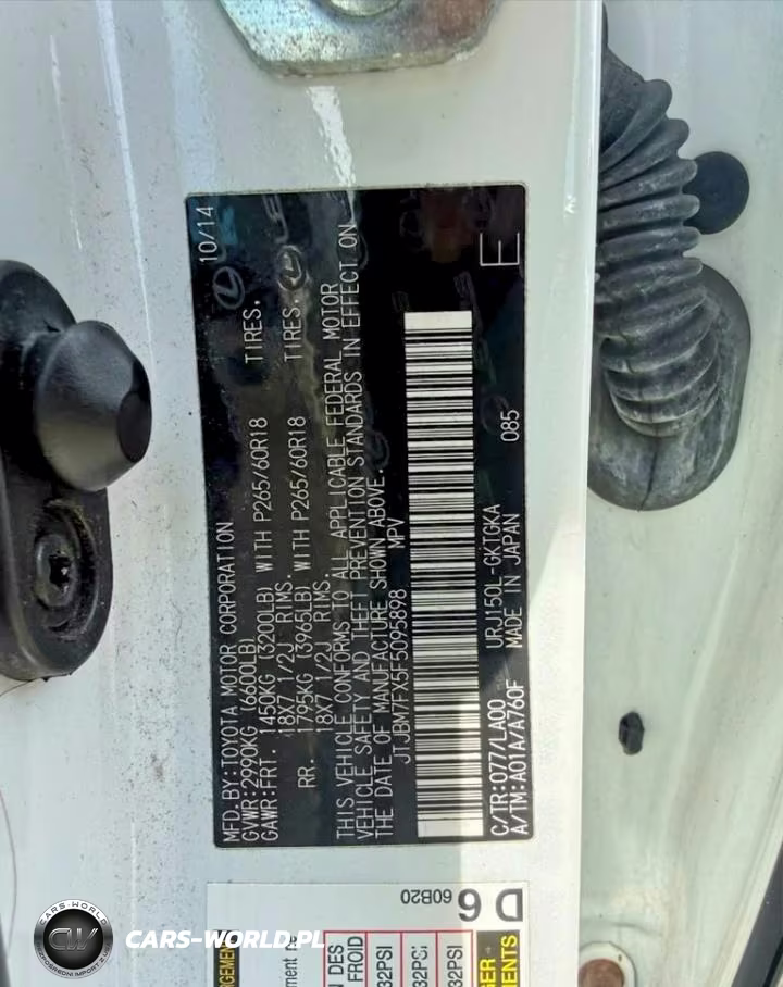 2015 Lexus Gx 460 VIN:JTJBM7FX5F5095898 - 12