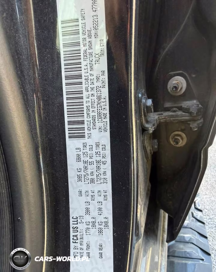 2019 Ram 1500 Rebel VIN:1C6RRFEG7KN861372 - 10