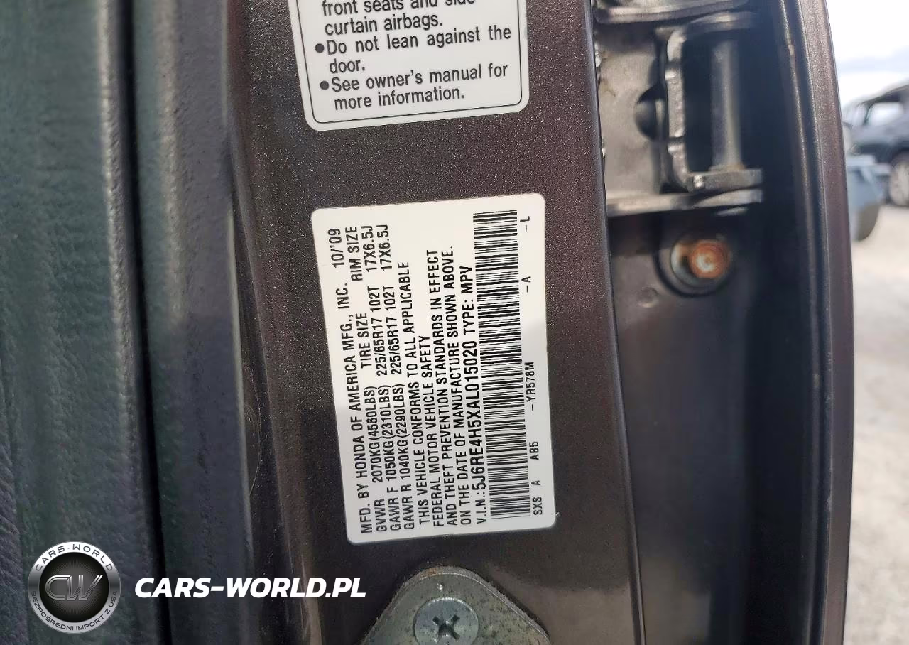 2010 Honda Cr-V Ex VIN:5J6RE4H5XAL015020 - 13