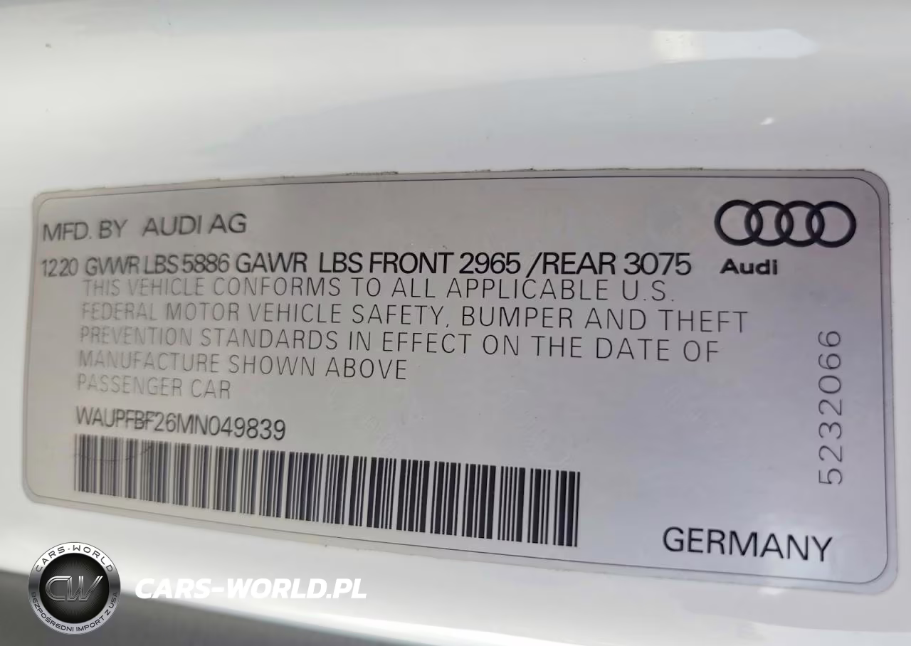 2021 Audi S7 Premium Plus VIN:WAUPFBF26MN049839 - 12