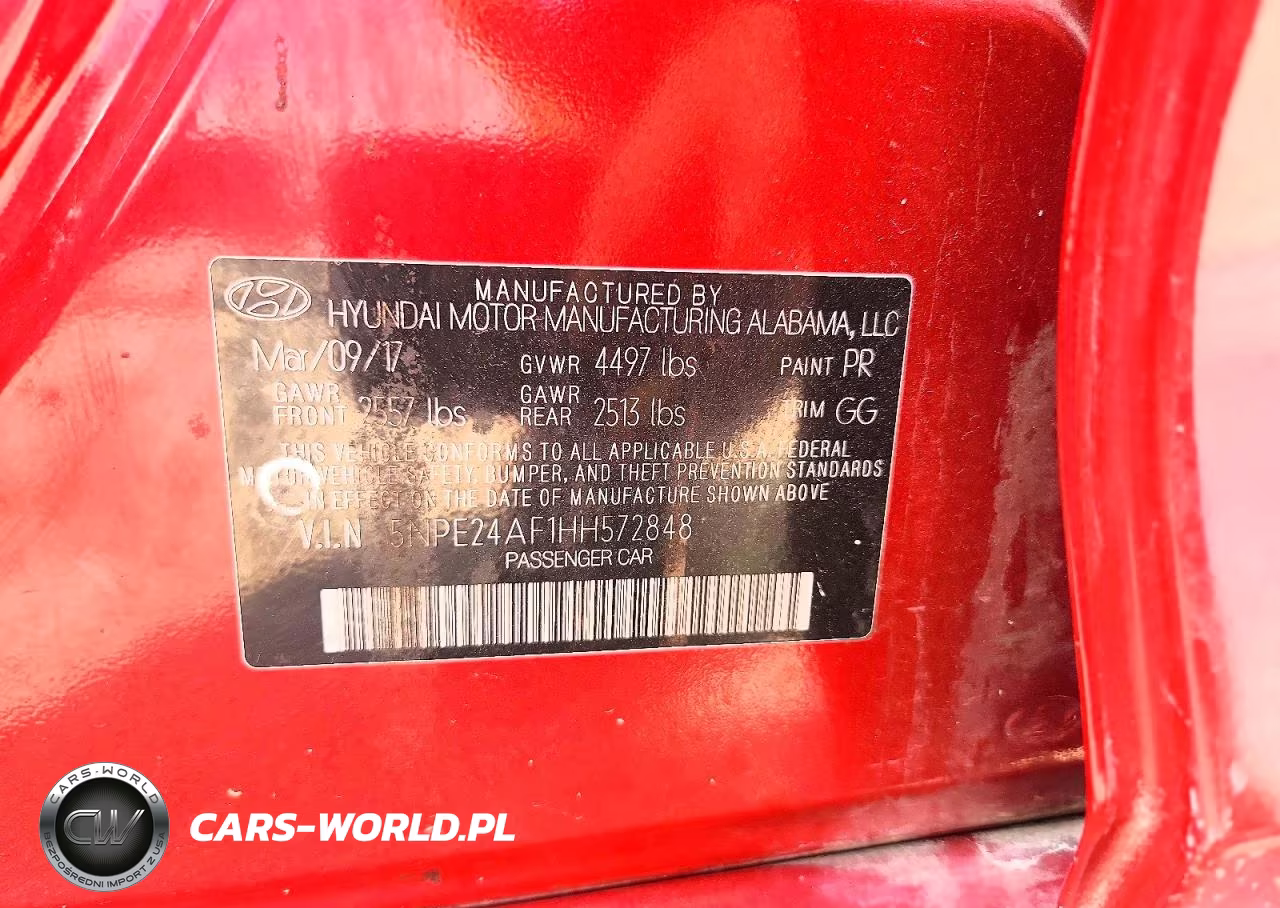 2017 Hyundai Sonata Se VIN:5NPE24AF1HH572848 - 12