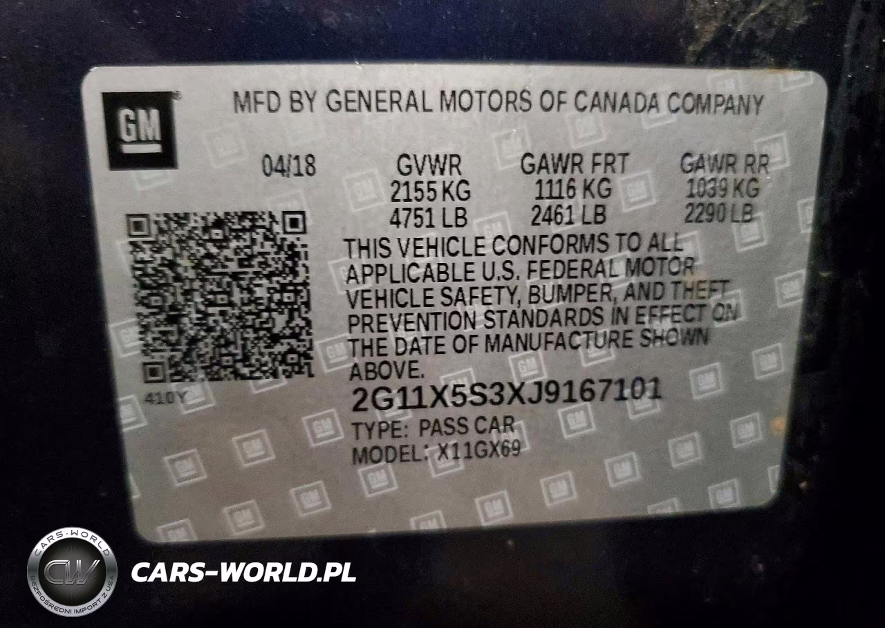 2018 Chevrolet Impala Ls VIN:2G11X5S3XJ9167101 - 13