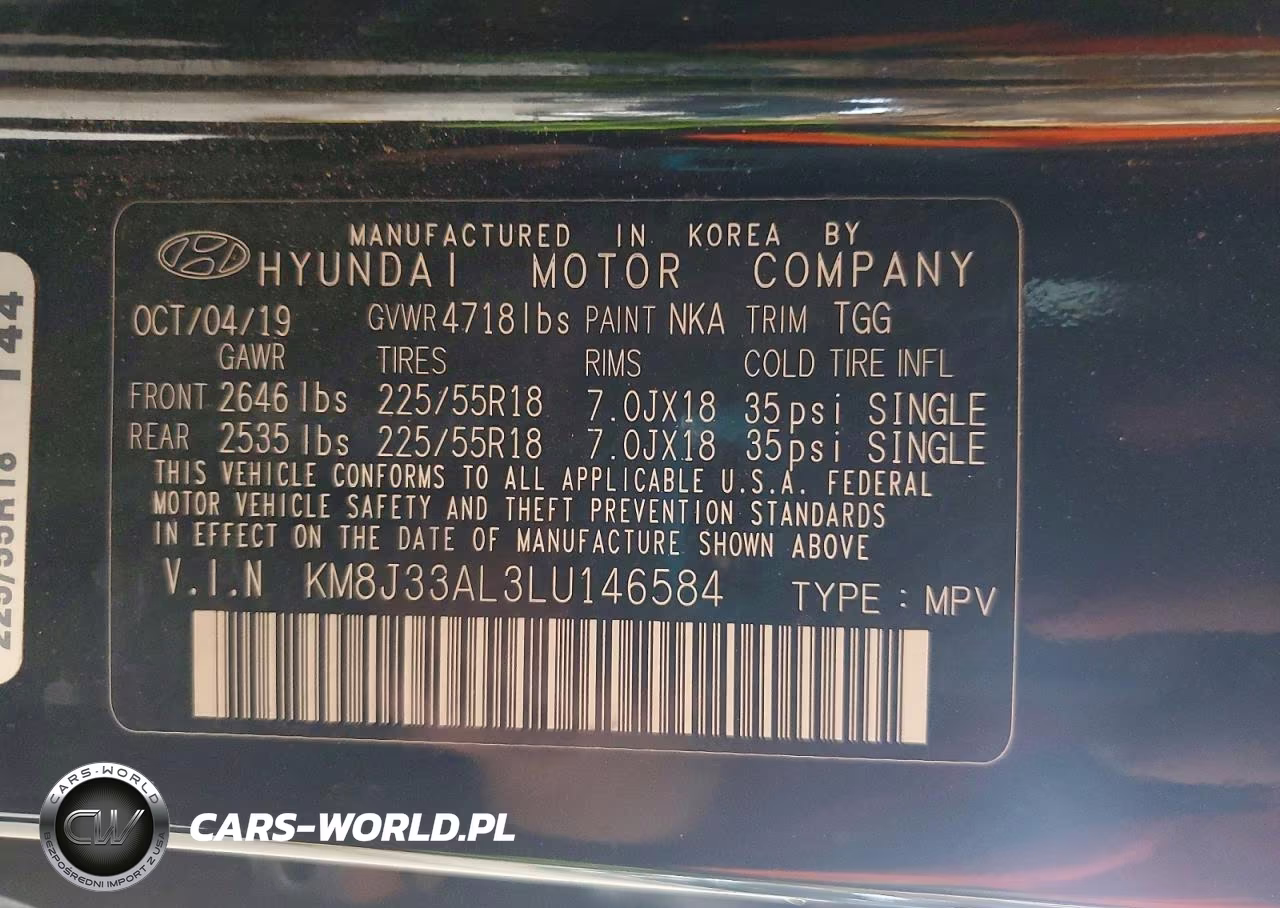 2020 Hyundai Tucson Sel VIN:KM8J33AL3LU146584 - 13