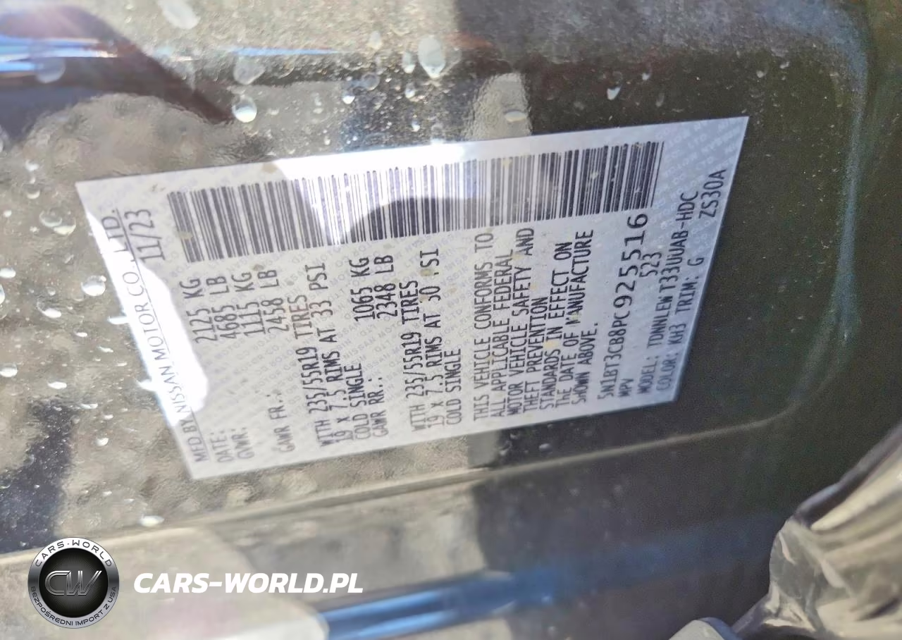 2023 Nissan Rogue Sl VIN:5N1BT3CB8PC925516 - 13