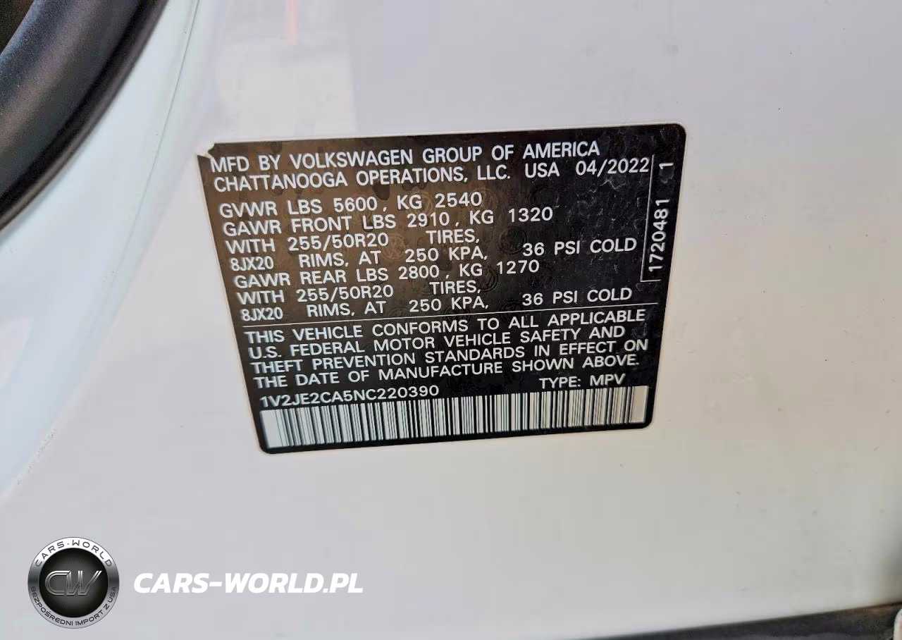 2022 Volkswagen Atlas Cross Sport Se VIN:1V2JE2CA5NC220390 - 13