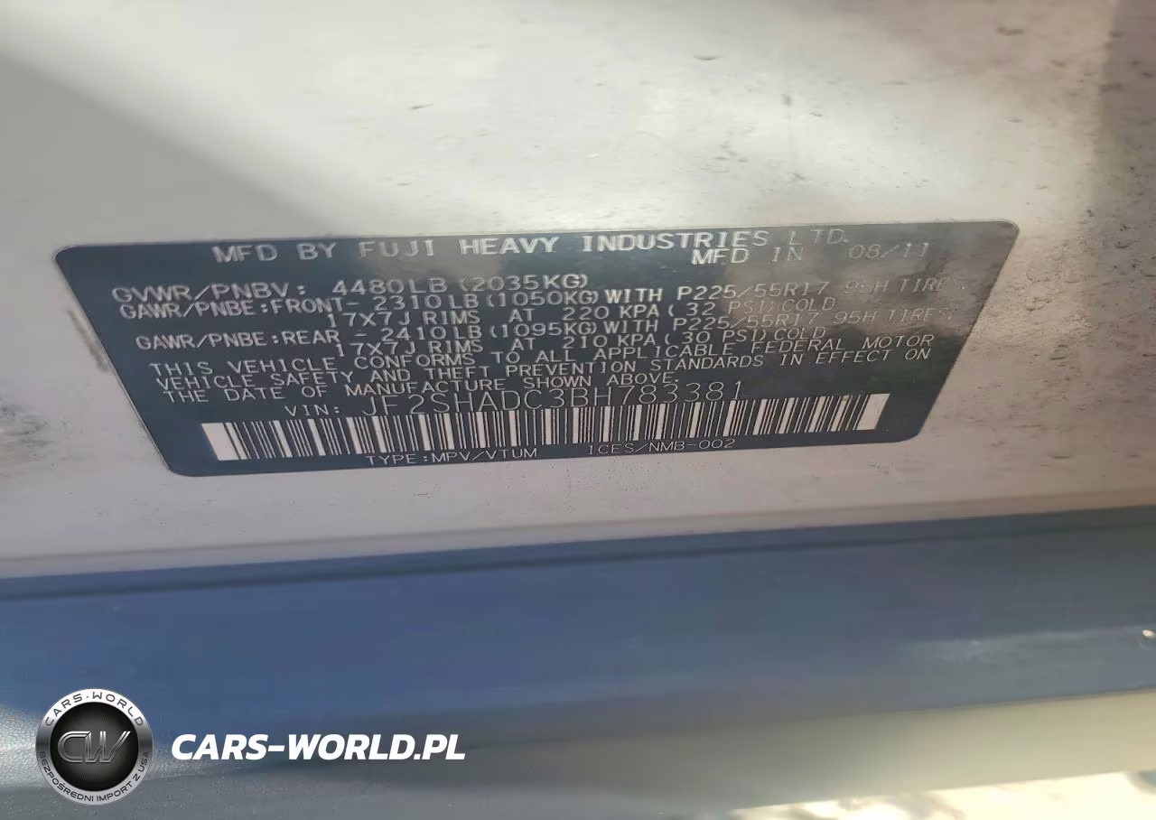 2011 Subaru Forester 2.5X Premium VIN:JF2SHADC3BH783381 - 13