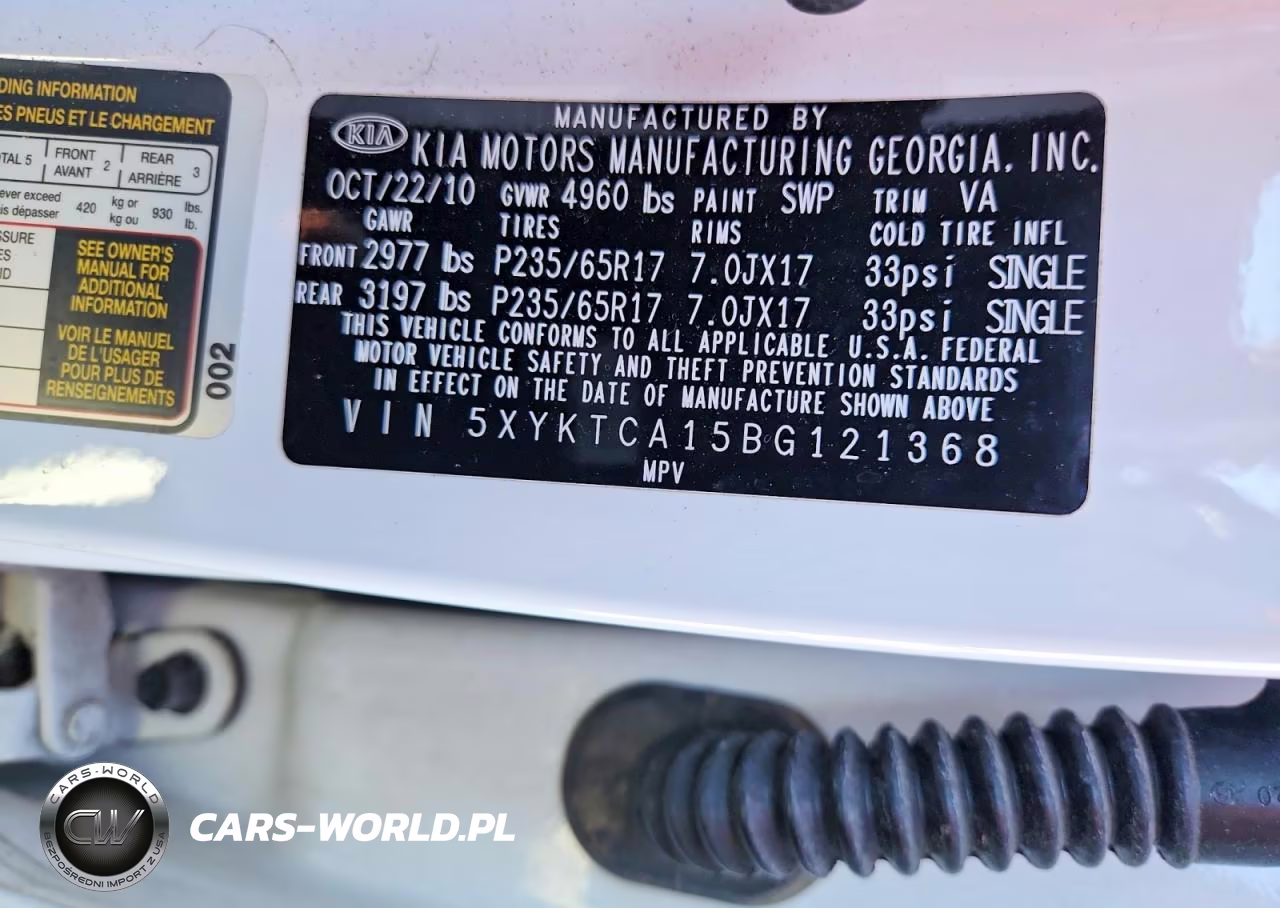 2011 Kia Sorento Lx VIN:5XYKTCA15BG121368 - 13