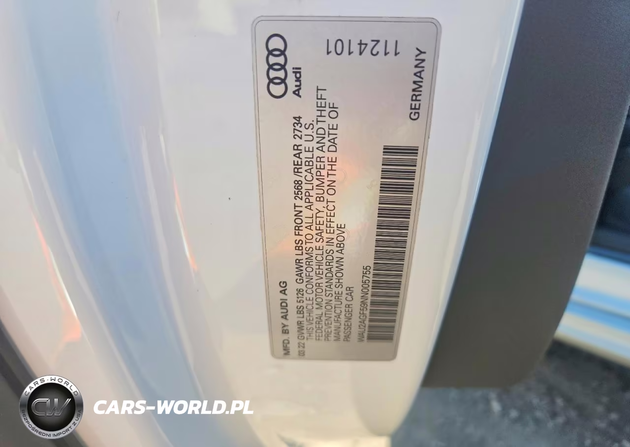 2022 Audi A5 Premium 45 VIN:WAU2AGF59NN005755 - 12