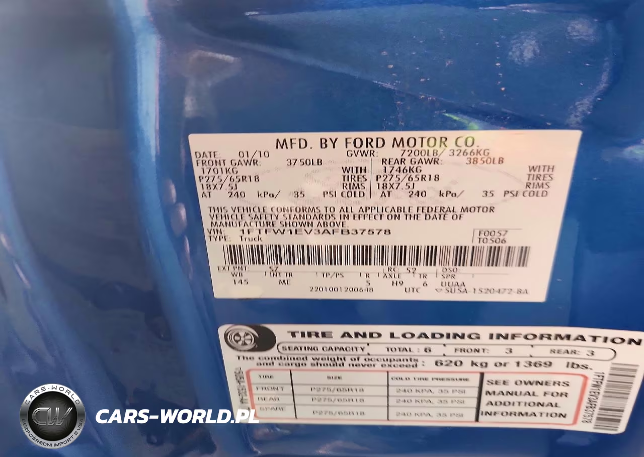 2010 Ford F150 Supercrew VIN:1FTFW1EV3AFB37578 - 12