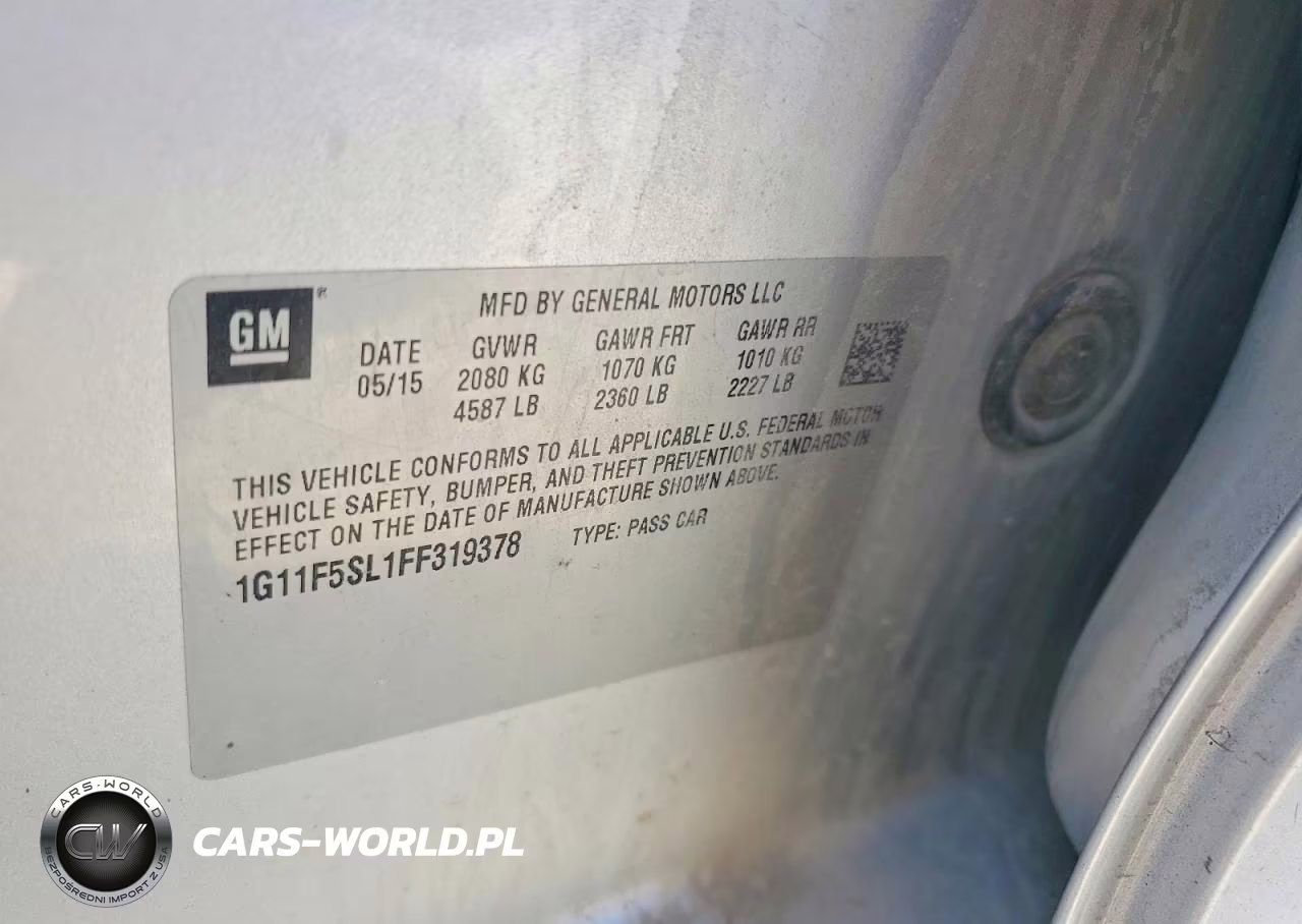 2015 Chevrolet Malibu Ltz VIN:1G11F5SL1FF319378 - 12