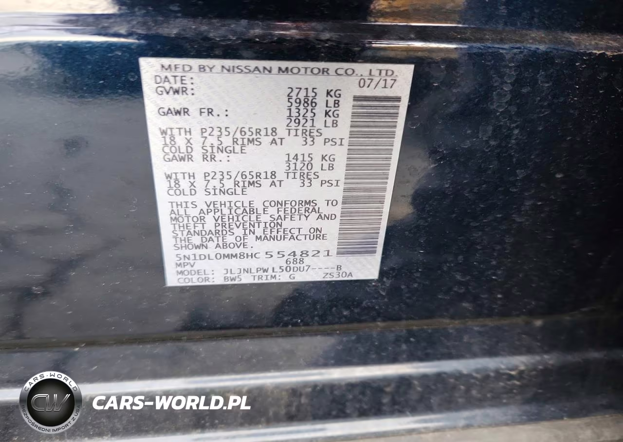 2017 Infiniti Qx60 Base VIN:5N1DL0MM8HC554821 - 13