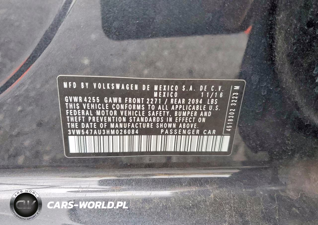 2017 Volkswagen Gti Sport VIN:3VW547AU3HM026084 - 12