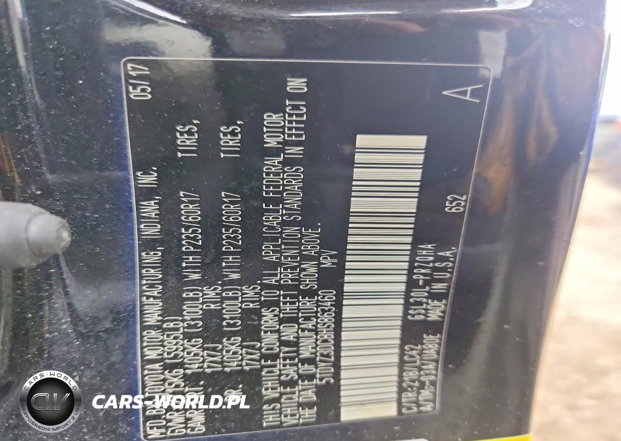 2017 Toyota Sienna Xle 8-Passenger VIN:5TDYZ3DC8HS863460 - 14