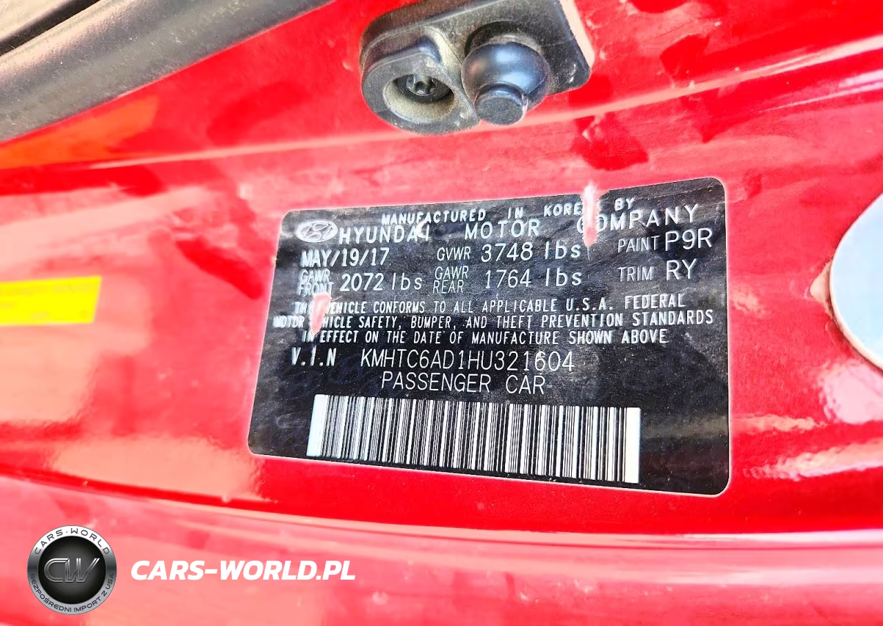 2017 Hyundai Veloster Base VIN:KMHTC6AD1HU321604 - 13