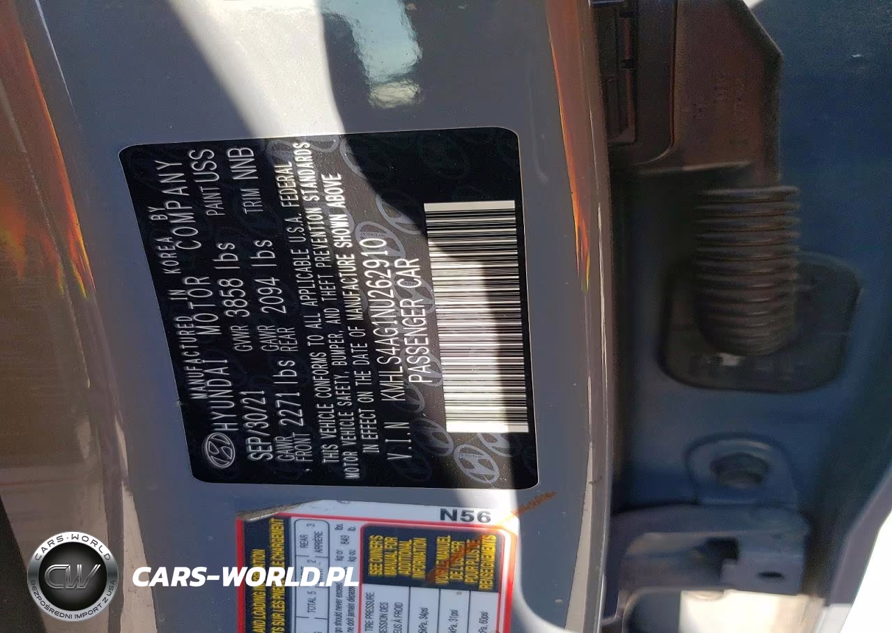 2022 Hyundai Elantra Sel VIN:KMHLS4AG1NU262910 - 13